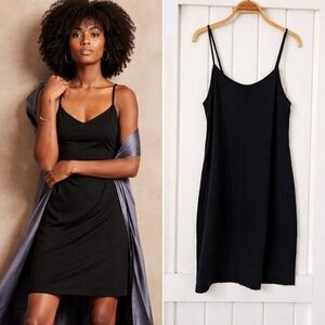 Banana Republic True Hues Esse Cami Dress – Black 800 – Size L Long